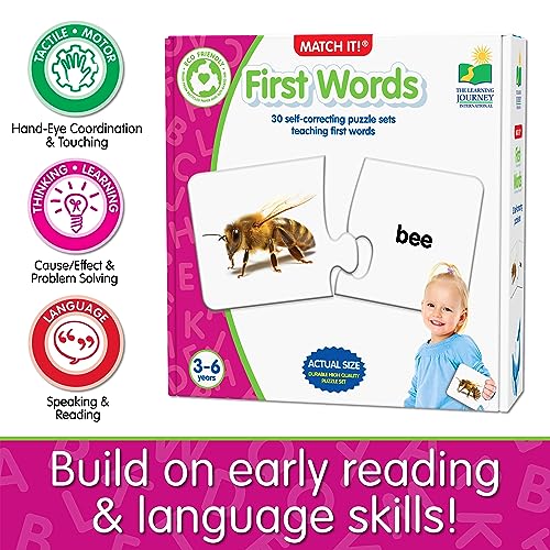 Match It! First Words: Self-Correcting Sight Words Puzzle