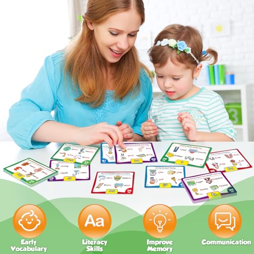 Torlam Phonics Flash Cards for Homeschool Kids