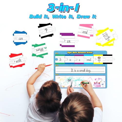 SeunKieer Sentence Building and Sight Word Builder Cards