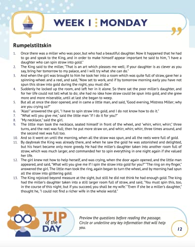 4th Grade ELA Daily Practice Workbook | NGSS Aligned