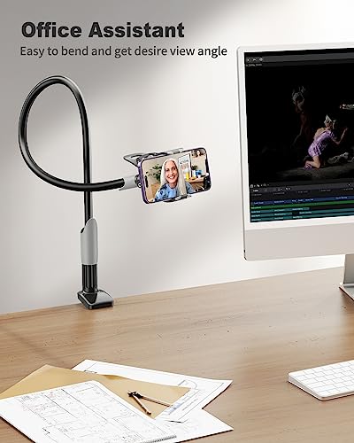 SAIJI Flexible Gooseneck Phone Holder for Homeschooling