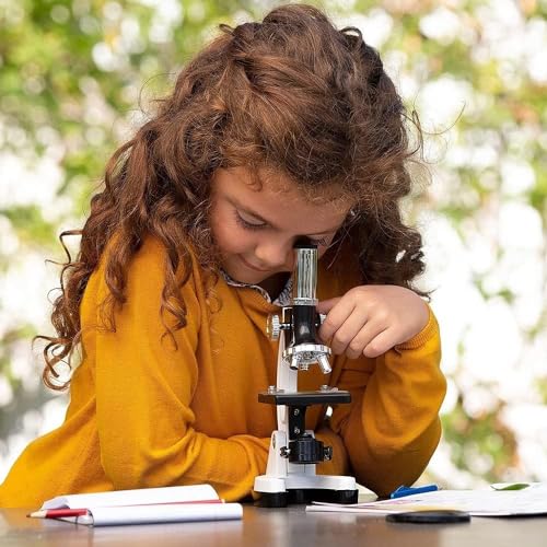 Kids Beginner Microscope STEM Kit with 52-pcs Slides