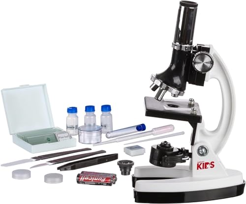 Kids Beginner Microscope STEM Kit with 52-pcs Slides