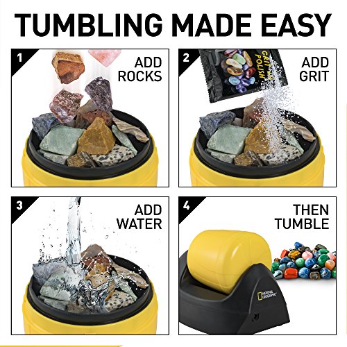 National Geographic Rock Tumbler Kit for Kids
