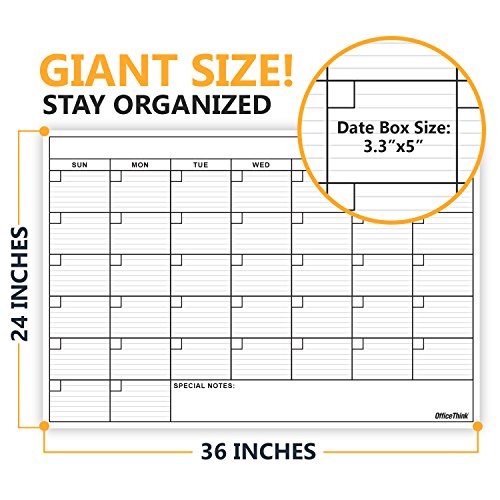 Large Laminated Homeschool Calendar with Bonus Accessories