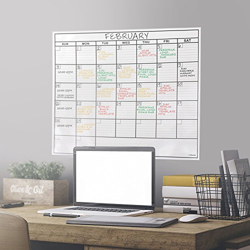 Large Laminated Homeschool Calendar with Bonus Accessories