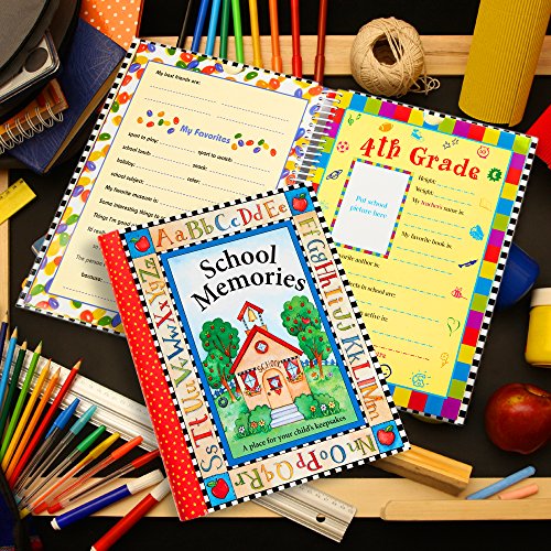 Deluxe School Memories Keepsake Photo Album Scrapbook from Preschool Through 12th Grade