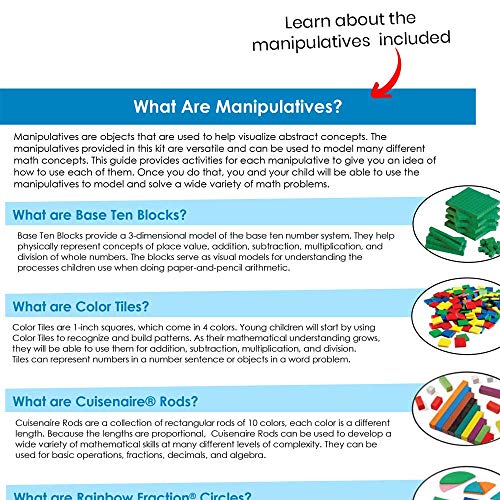 Math Manipulatives Kit for Kids - Homeschool Supplies