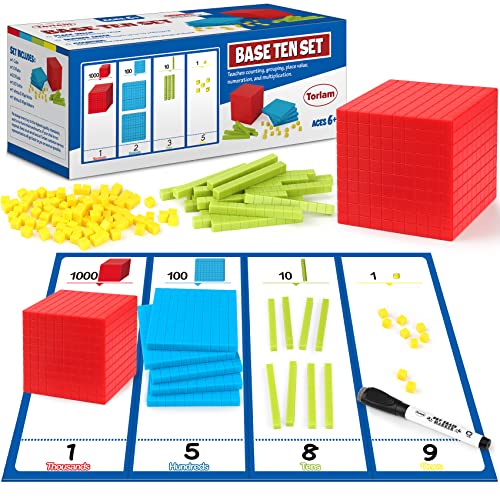131 PCS Base Ten Blocks - Math Manipulatives