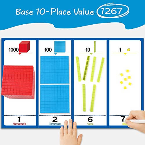131 PCS Base Ten Blocks - Math Manipulatives