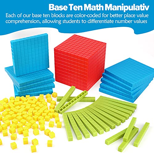 131 PCS Base Ten Blocks - Math Manipulatives