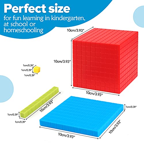 131 PCS Base Ten Blocks - Math Manipulatives