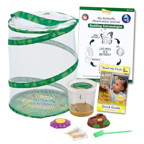 Butterfly Garden Kit with Live Caterpillars & STEM Journal
