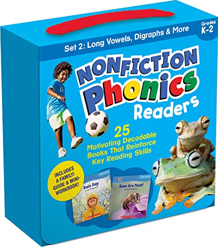 Nonfiction Phonics Readers Set 2: Long Vowels, Digraphs & More