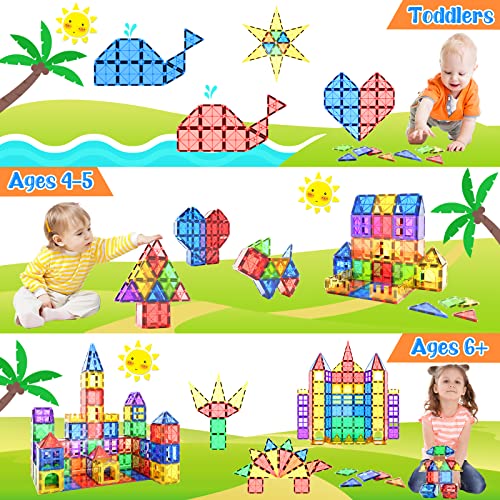 STEM Magnetic Tiles Building Toys for Toddlers