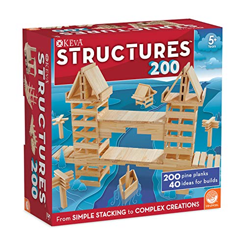 KEVA Structures 200 Wood Building Planks Set - Toy