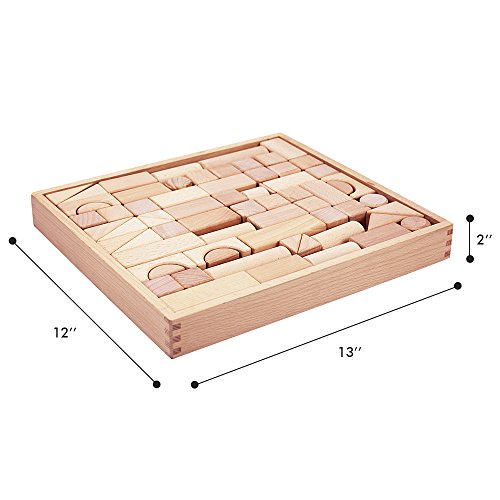 Kid Wooden Building Blocks Set - Montessori Learning Toy