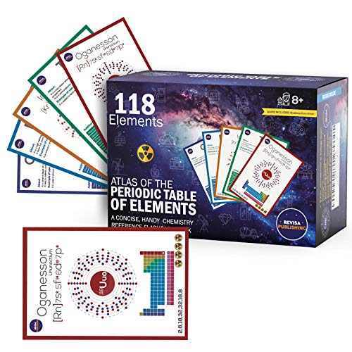 Element Study Aid: Periodic Table Laminated Flashcards for Homeschoolers