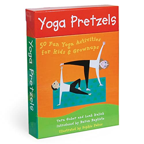 Yoga Pretzels: 50 Fun Yoga Activities for Kids & Grownups by Tara Guber & Leah Kalis (Barefoot Books Activity Decks)