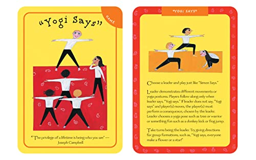 Yoga Pretzels: 50 Fun Yoga Activities for Kids & Grownups by Tara Guber & Leah Kalis (Barefoot Books Activity Decks)