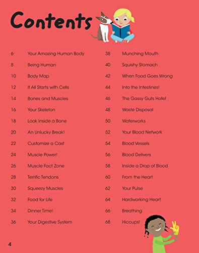 The Human Body: Anatomy Facts and Activity Book for Kids Ages 5-9 by Gold Stars