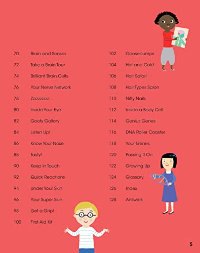 The Human Body: Anatomy Facts and Activity Book for Kids Ages 5-9 by Gold Stars