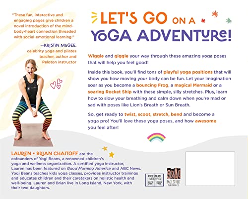 108 Awesome Yoga Poses for Kids: Stomp Like a Dinosaur, Flutter Like a Butterfly, Breathe Like the Sun by Lauren Chaitoff