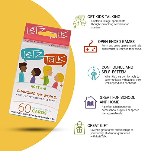 Letz Talk Communication Cards for Kids - Ages 5-8