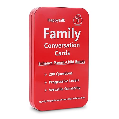 Happytalk Conversation Cards for Kids - 200 Engaging Questions