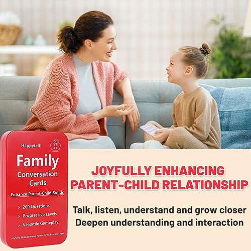 Happytalk Conversation Cards for Kids - 200 Engaging Questions