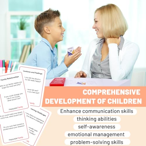 Happytalk Conversation Cards for Kids - 200 Engaging Questions