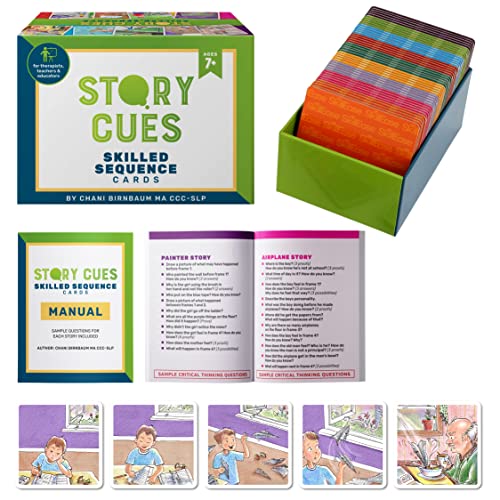 SkillEase Story Cues Sequencing Cards for Language Learners