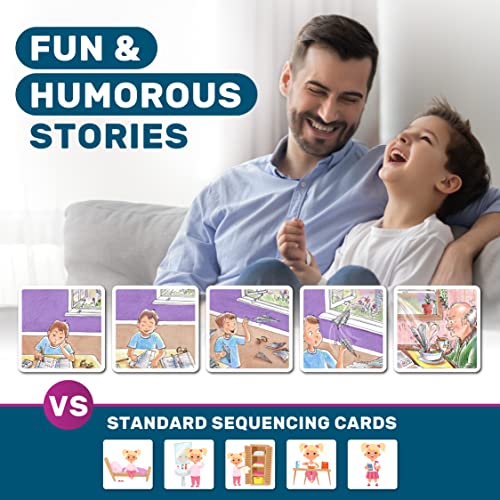 SkillEase Story Cues Sequencing Cards for Language Learners