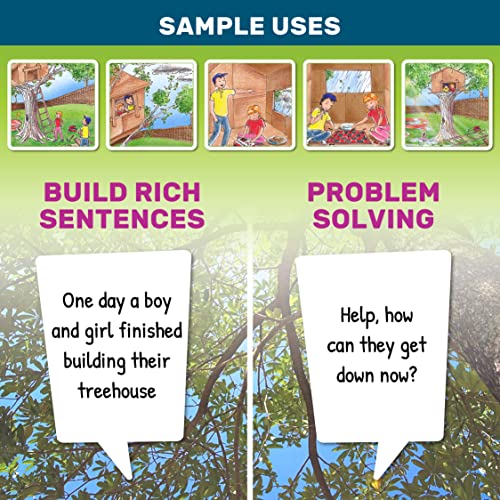 SkillEase Story Cues Sequencing Cards for Language Learners
