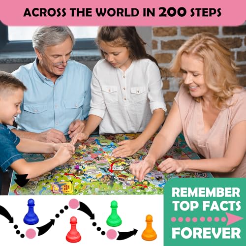 Geography Board Game for Kids 8-12: USA Edition