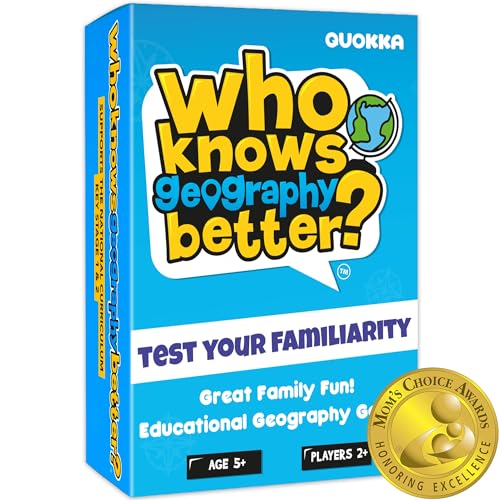 QUOKKA Geography Trivia Game for Kids 5+
