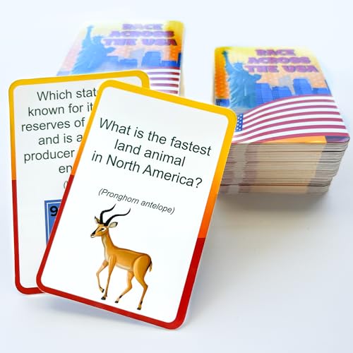 Geography Board Game for Kids 8-12: USA Edition