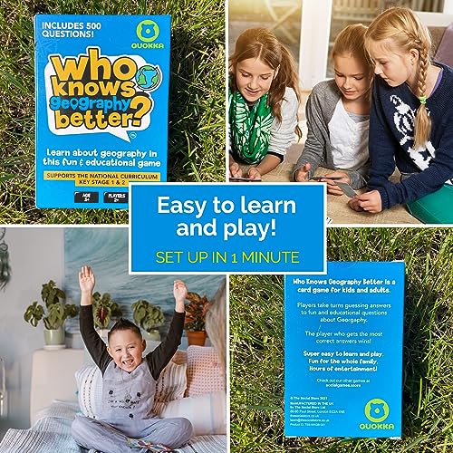 QUOKKA Geography Trivia Game for Kids 5+