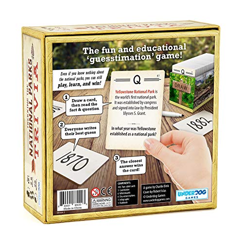 National Parks Trivia Game for Family Game Night