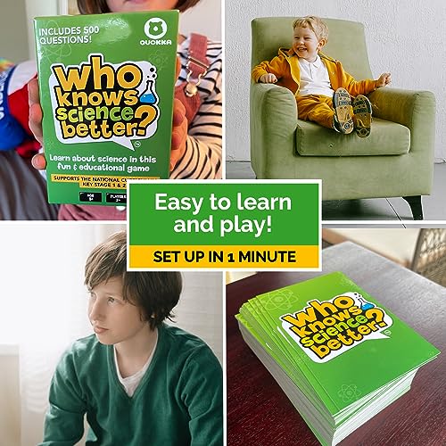 Science Card Quiz Game for Kids & Families