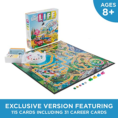 Hasbro Gaming The Game of Life Board Game, Family Games for Kids Ages 8+ (Amazon Exclusive)