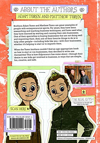 Kidpreneurs: Young Entrepreneurs with Big Ideas! by Adam Toren & Matthew Toren