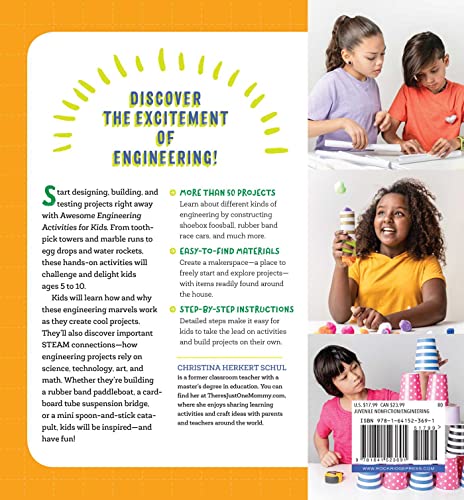 Awesome Engineering Activities for Kids: 50+ Exciting STEAM Projects to Design and Build (Awesome STEAM Activities for Kids)