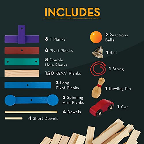 MindWare KEVA Contraptions Reactions Planks Building Toy