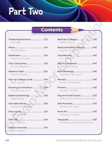 How to Teach Art to Children, Grades 1-6 by Evan Moor