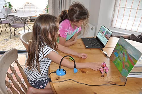 HUE Animation Studio: Complete Stop Motion Animation Kit (Camera, Software, Book) for Windows/macOS (Blue)