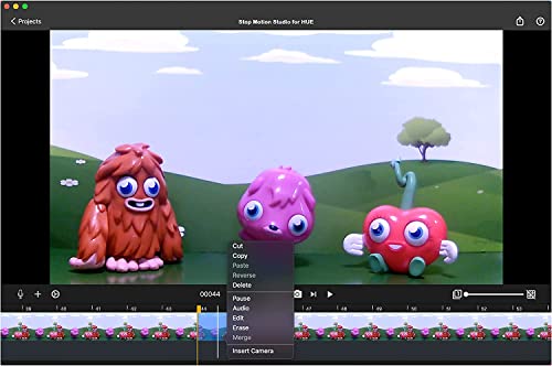 HUE Animation Studio: Complete Stop Motion Animation Kit (Camera, Software, Book) for Windows/macOS (Blue)