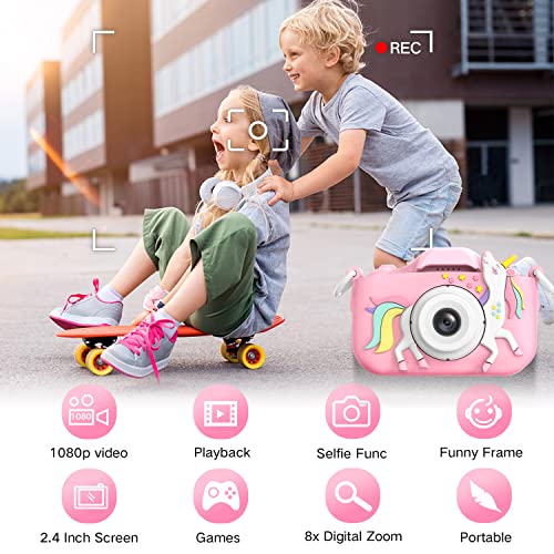 Kids Camera Toy for Ages 3-8 with Cartoon Cover