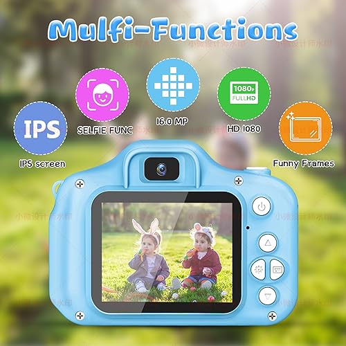 Kids Digital Camera with 32GB SD Card - Blue