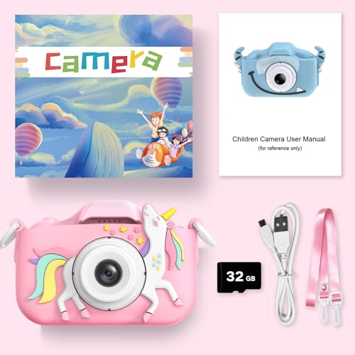 Kids Camera Toy for Ages 3-8 with Cartoon Cover
